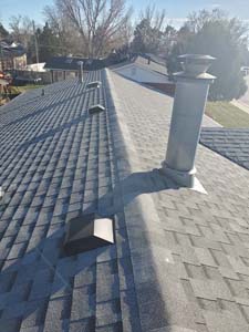 Class 4 asphalt shingle replacement completed in Colorado by Custom Exteriors
