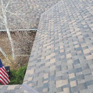 Asphalt shingle roof replacement by Platteville roofing contractor