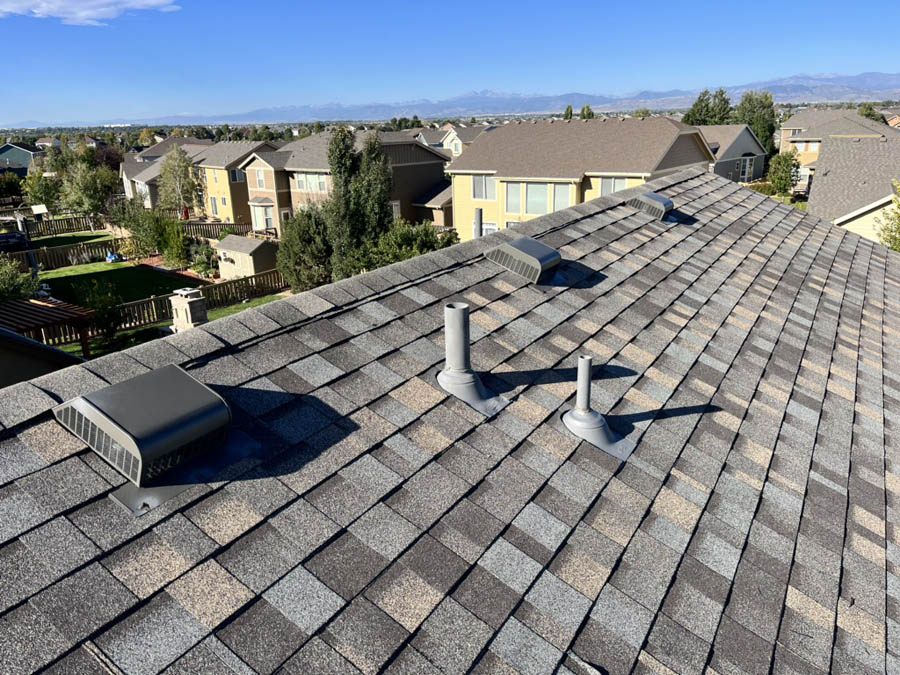 Severance roofing company replacing asphalt shingle roof