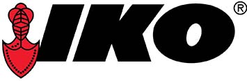 IKO logo indicating that Custom Exteriors installs shingles manufactured by IKO