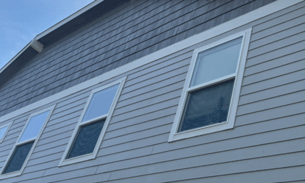 Double hung windows installed by Custom Exteriors